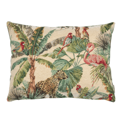 Tropical Jungle Woven Cushion - 30x42cm (12"x17")