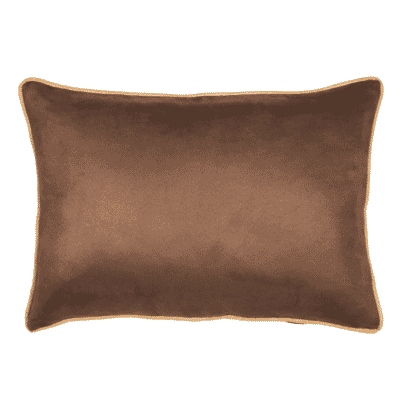 Mocha Woven Faux Suede Cushion - 30x42cm (12"x17")