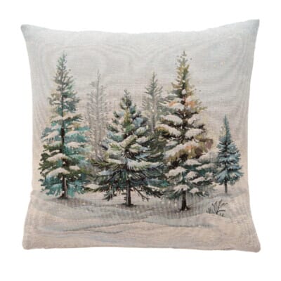 Winter Forest Woven Cushion - 42x42cm (17"x17")