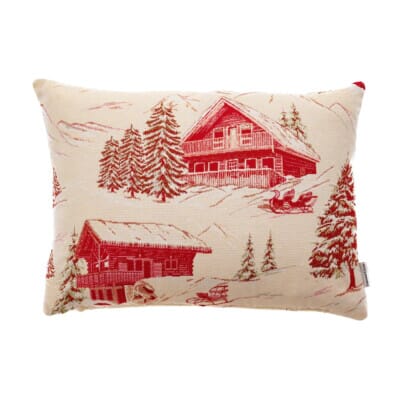 Ski Chalet Woven Cushion - 30x42cm (12"x17")