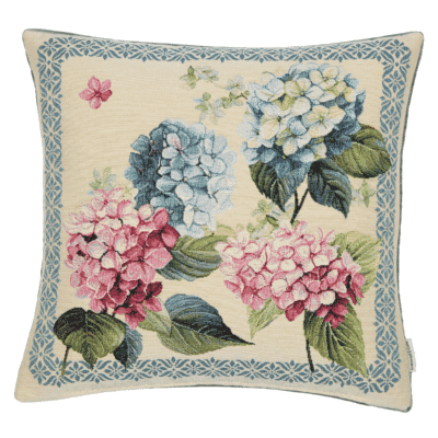 Hydrangeas Dreams Woven Cushion - 42x42cm (17"x17")