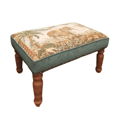 Elephant Upholstered High Stool