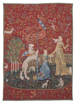Dame a la Licorne - Le Gout Tapestry - 140 x 100 cm (4'7" x 3'3") - Requires Rod Size 3