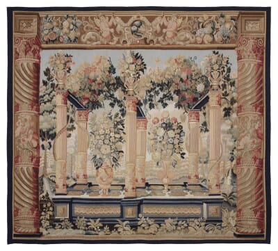 Garland Columns Handwoven Tapestry - 214 x 242 cm (7'0" x 7'9") - Requires Rod Size 6