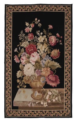 Bouquet on Ledge Handwoven Tapestry - 125 x 75 cm (4'1" x 2'5") - Requires Rod Size 2
