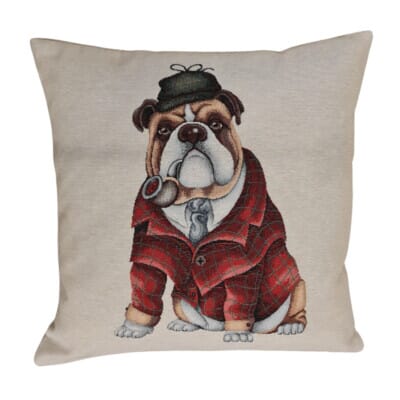 Fletcher Tapestry Cushion with Feather Filler - 46x46cm (18"x18") - Last Piece Remaining!