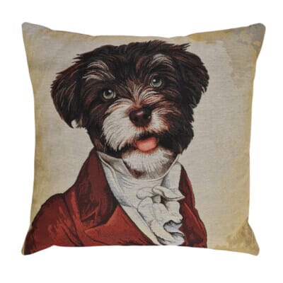 Lord Everard Tapestry Cushion with Feather Filler - 46x46cm (18"x18") - Last Piece Remaining!