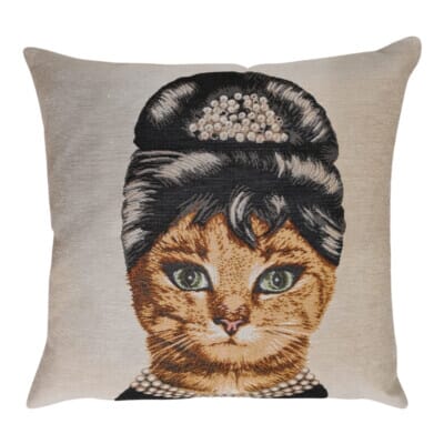 Madame Luxe Tapestry Cushion with Feather Filler - 46x46cm (18"x18") - Last Piece Remaining!