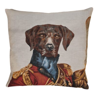 Prince Rupert Tapestry Cushion with Feather Filler - 46x46cm (18"x18") - Last Piece Remaining!
