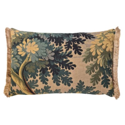 Verdure Foliage I Tapestry Cushion with Feather Filler - 38x55cm (15"x22") - Last Piece Remaining!