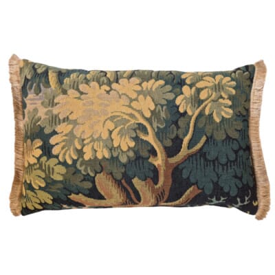 Verdure Foliage II Tapestry Cushion with Feather Filler - 38x55cm (15"x22") - Last Piece Remaining!