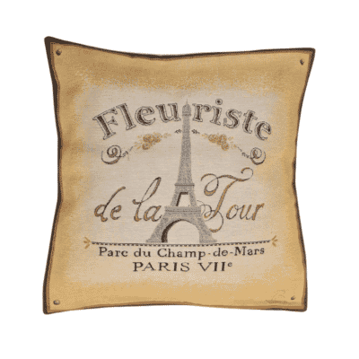 Fleuriste de la Tour Tapestry Cushion with Feather Filler - 46x46cm (18"x18") - Last Piece Remaining!