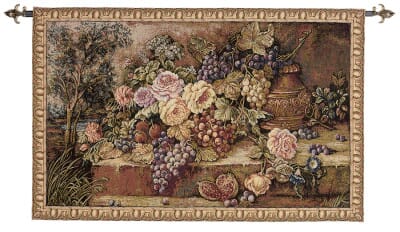 Exotic Still-Life Loom Woven Tapestry - 67 x 104 cm (2'2" x 3'5") - Requires Rod Size 3