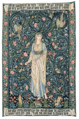 Flora Loom Woven Tapestry - 101 x 71 cm (3'3" x 2'4") - Requires Rod Size 2