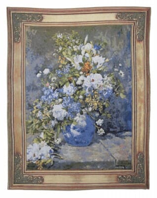 Renoir Spring Bouquet Loom Woven Tapestry - 142 x 118 cm (4'8" x 3'10") - Requires Rod Size 3 - Last Piece Remaining!