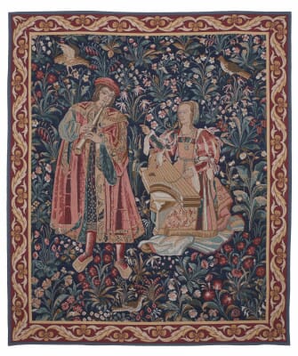 Medieval Musicians Loom Woven Tapestry - 175 x 150 cm (5'9" x 4'11") - Requires Rod Size 4 - Last Piece Remaining!