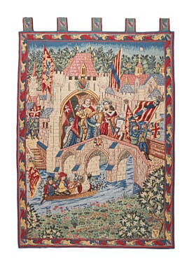 Springtime at Camelot - With Loops Tapestry - 140 x 95 cm (4'7" x 3'1") - Requires Rod Size 2 - Last Piece Remaining!