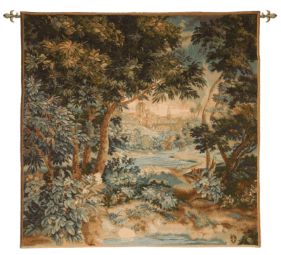 Flemish Verdure Loom Woven Tapestry - 125 x 125 cm (4’1” x 4’1”) - Requires Rod Size 4