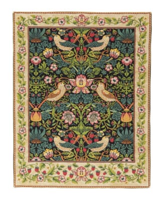 Strawberry Thief Loom Woven Tapestry - 90 x 70 cm (2'11" x 2'4") - Requires Rod Size 2