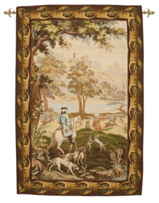 King on a Hunt Loom Woven Tapestry - 156 x 102 cm (5'1" x 3'4") - Requires Rod Size 3 - Last Piece Remaining!