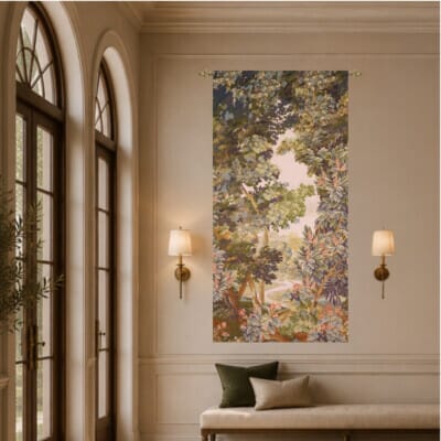 Verdure Beauvais Loom Woven Woolblend Tapestry - 2 Sizes Available