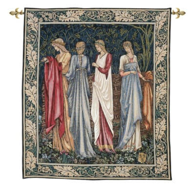 Ladies of Camelot Loom Woven Tapestry - 183 x 156 cm (6'0" x 5'2") Requires Rod Size 4 - Last Piece Remaining!