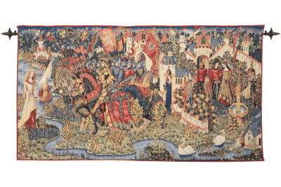 The Legend of King Arthur Loom Woven Tapestry - 2 Sizes Available