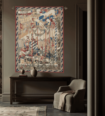 The Jousting Arena Loom Woven Tapestry - 183 x 132 cm (6'0"x 4'4") - Requires Rod Size 3