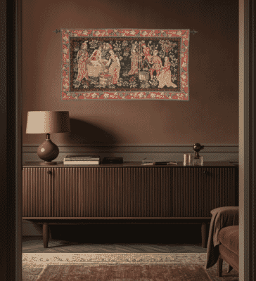 In the Vineyard Loom Woven Tapestry - 60 x 106 cm (2'0" x 3'6") - Requires Rod Size 3