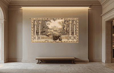 Château de Chambord Tapestry - 150 x 275 cm (4'11" x 9'0") - Requires Rod Size 6