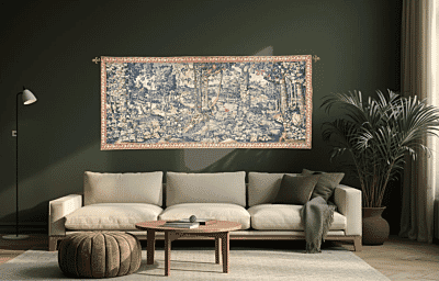 Royal Hunting Woods Loom Woven Tapestry - 102 x 224 cm (3'4" x 7'4") - Requires Rod Size 5 - Last Piece Remaining!