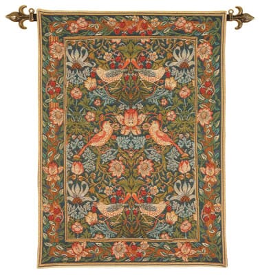 Strawberry Thief Loom Woven Tapestry - 2 Sizes Available