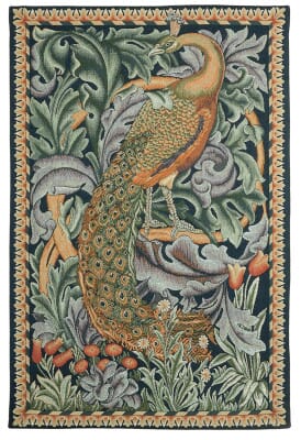 The Peacock Loom Woven Tapestry - 2 Sizes Available