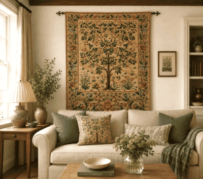 Tree of Life - Light Loom Woven Tapestry - 4 Sizes Available