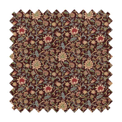 Evenlode Flowers - Damson Tapestry Fabric