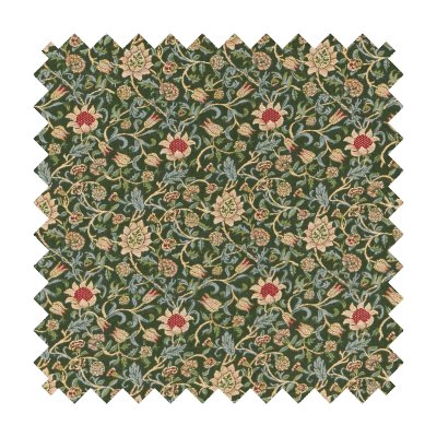 Evenlode Flowers - Green Tapestry Fabric