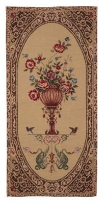 Vase & Birds Needlepoint Tapestry - 180 x 76 cm (5'10" x 2'5") - Requires Rod Size 2 - Last Piece Remaining!