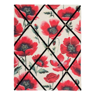 Poppies Tapestry Memo Board