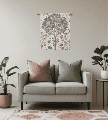 Kelmscott Tree Printed Tapestry - 75 x 61 cm (2'6" x 2'0") - Requires Rod Size 2