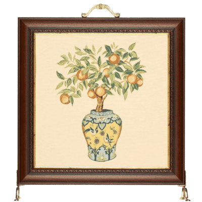 Orange Tree Vase Tapestry Firescreen