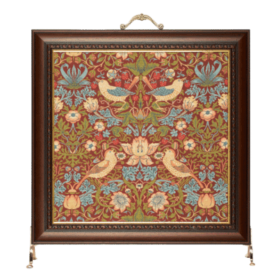 Strawberry Thief Red Tapestry Firescreen