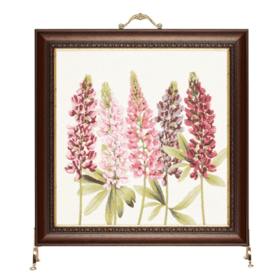 Lupins Tapestry Firescreen