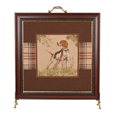 Pointer Tapestry Firescreen