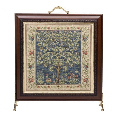 Tree of Life Blue Tapestry Firescreen