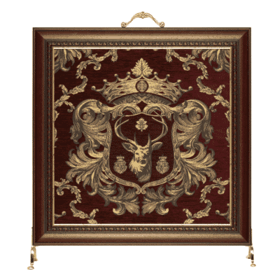 Regal Stag Red Tapestry Firescreen