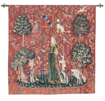 Lady with the Unicorn - Touch Silkscreen Tapestry - With or Without Loops