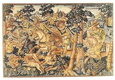 The Country Hunt Silkscreen Tapestry - 105 x 160 cm (3'5" x 5'3") - Requires Rod Size 4 - Last Piece Remaining!