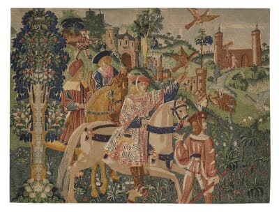 Depart pour la Chasse Silkscreen Tapestry - 140 x 185 cm (4'7" x 6'1") - Requires Rod Size Size 5