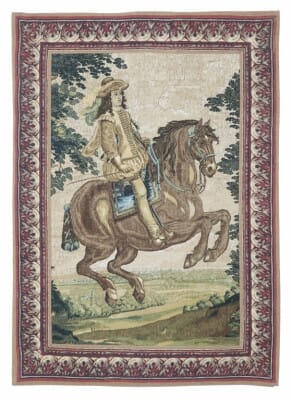 Mounted Cavalier Silkscreen Tapestry - 117 x 83 cm (3'10" x 2'9") - Requires Rod Size Size 2