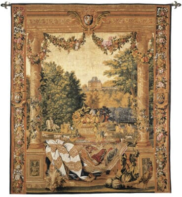 Chateau de Versailles Silkscreen Tapestry - 85 x 65 cm (2'10" x 2'2") - Requires Rod Size 2 - Last Piece Remaining!